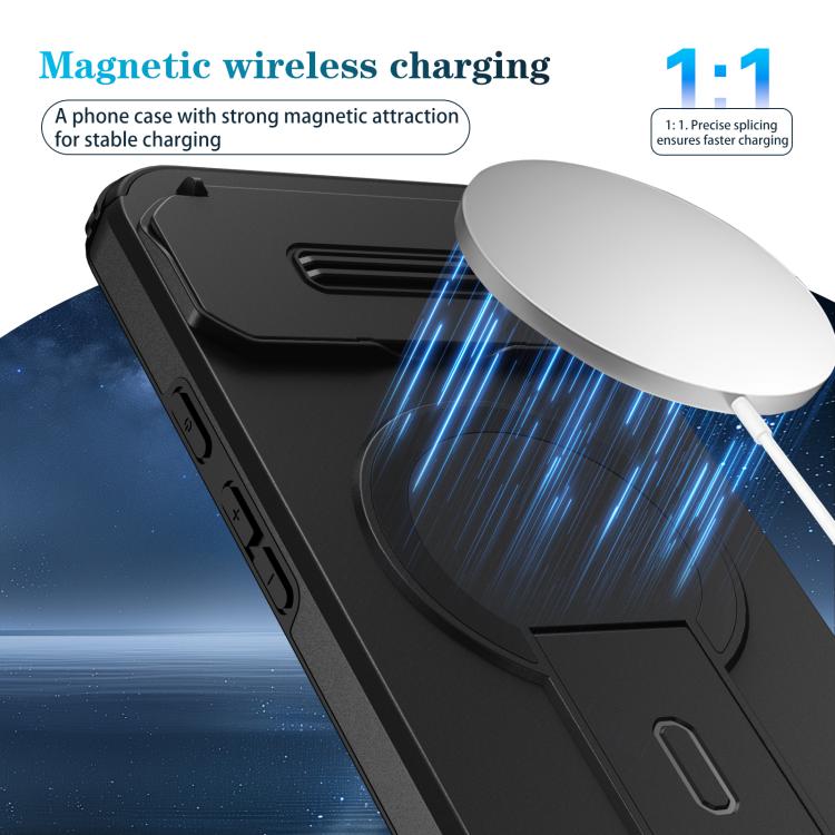 For Google Pixel 10 Pro XL / 9 Pro XL Sliding Camshield MagSafe Holder Phone Case