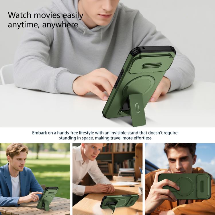 For Google Pixel 10 Pro XL / 9 Pro XL Sliding Camshield MagSafe Holder Phone Case