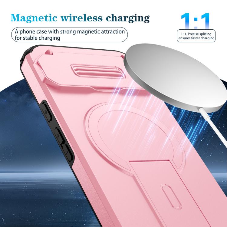 For Google Pixel 9a Sliding Camshield MagSafe Holder Phone Case