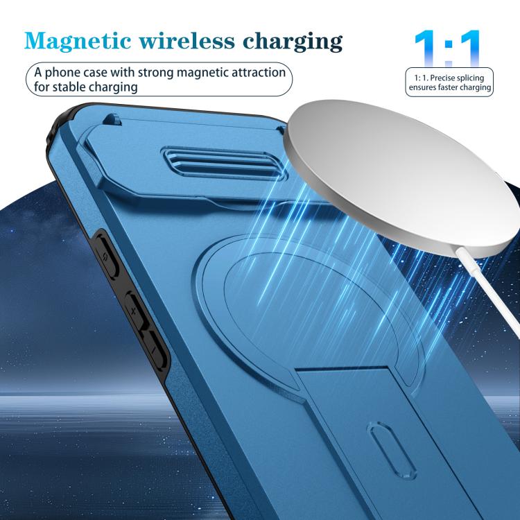 For Google Pixel 9a Sliding Camshield MagSafe Holder Phone Case