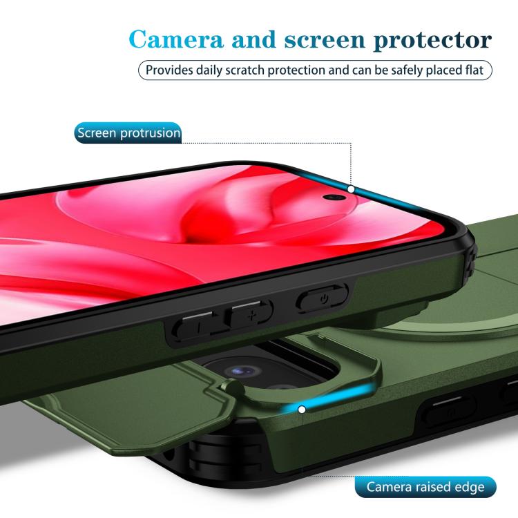 For Google Pixel 9a Sliding Camshield MagSafe Holder Phone Case