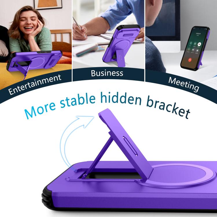 For Google Pixel 9a Sliding Camshield MagSafe Holder Phone Case