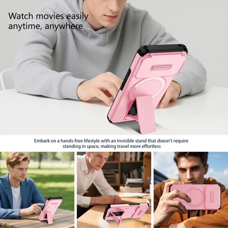 For Google Pixel 8 Sliding Camshield MagSafe Holder Phone Case