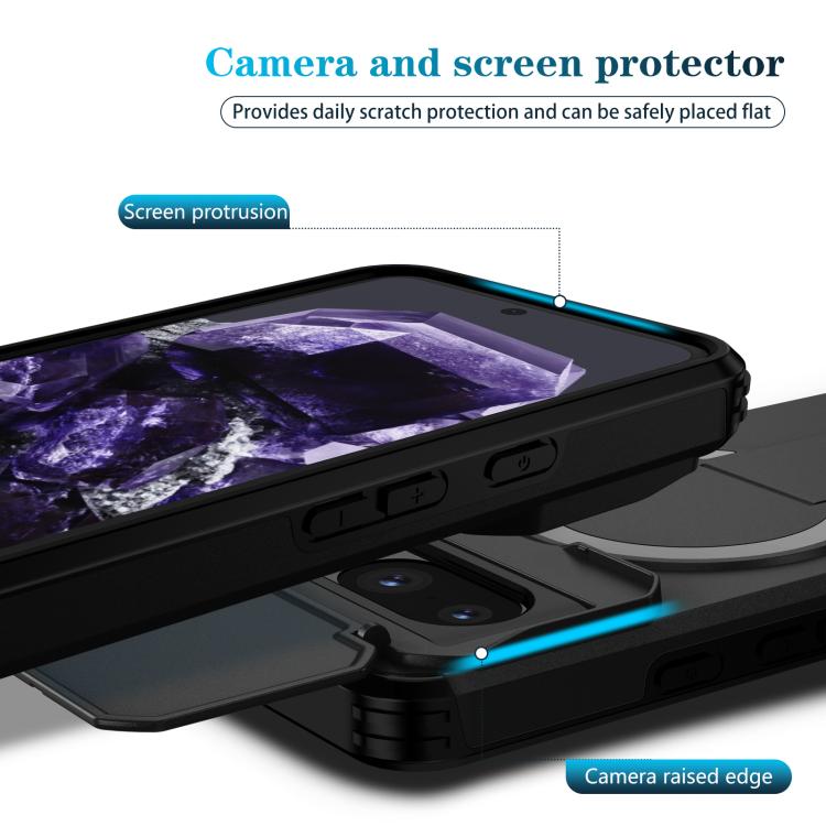 For Google Pixel 8 Sliding Camshield MagSafe Holder Phone Case