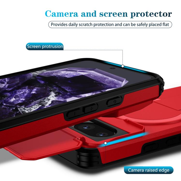 For Google Pixel 8 Sliding Camshield MagSafe Holder Phone Case