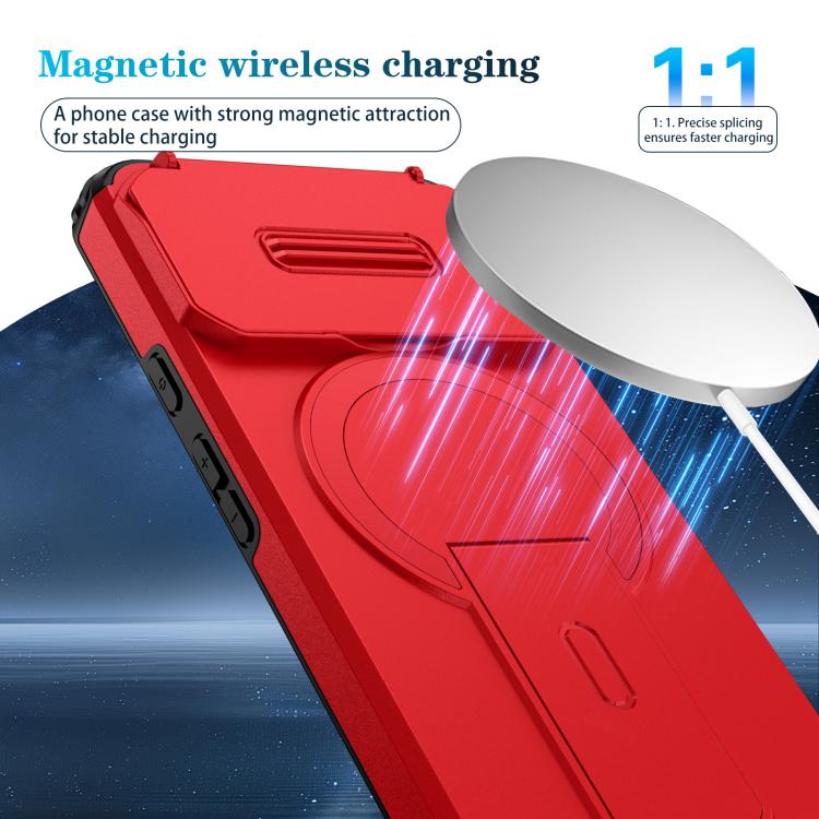 For Google Pixel 8 Sliding Camshield MagSafe Holder Phone Case