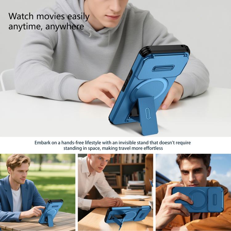 For Google Pixel 8 Sliding Camshield MagSafe Holder Phone Case