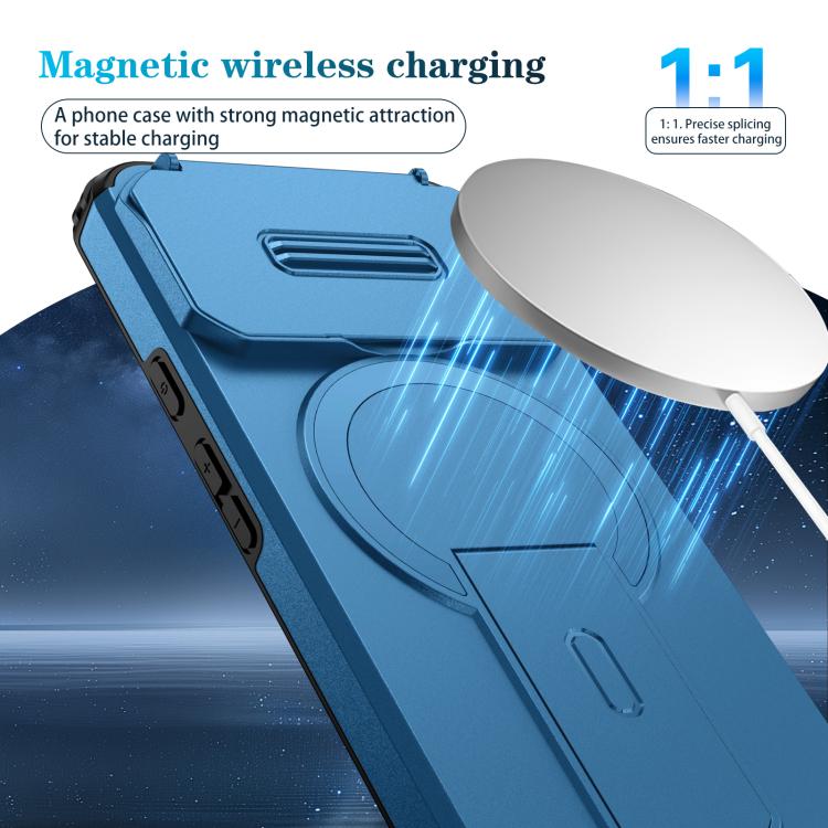 For Google Pixel 8 Sliding Camshield MagSafe Holder Phone Case