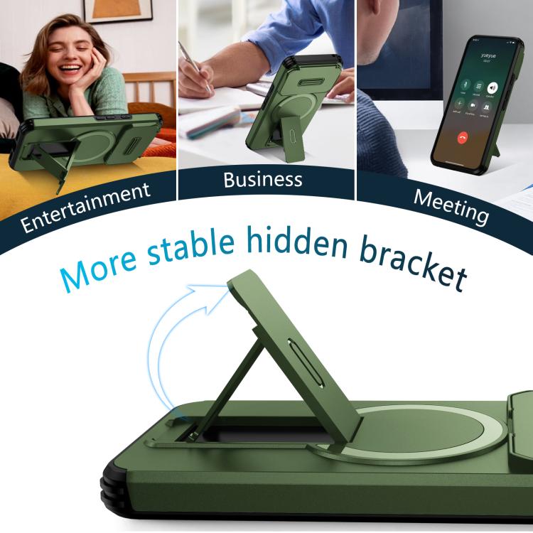 For Google Pixel 8 Sliding Camshield MagSafe Holder Phone Case