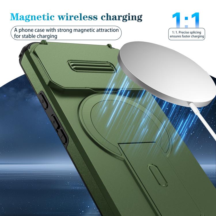For Google Pixel 8 Sliding Camshield MagSafe Holder Phone Case