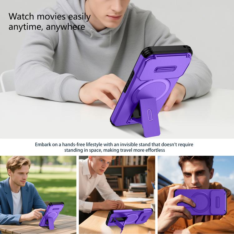 For Google Pixel 8 Sliding Camshield MagSafe Holder Phone Case