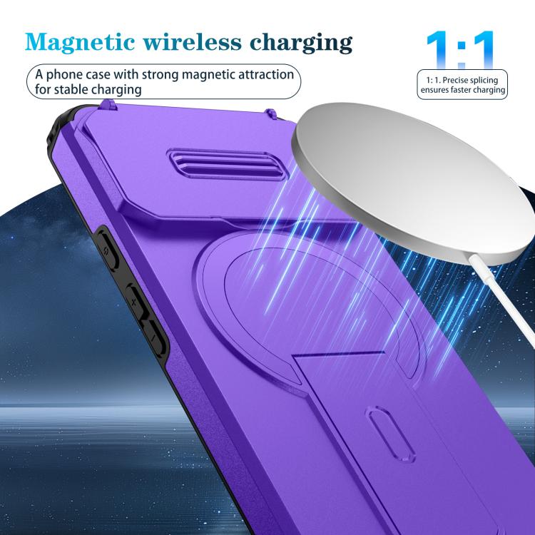 For Google Pixel 8 Sliding Camshield MagSafe Holder Phone Case