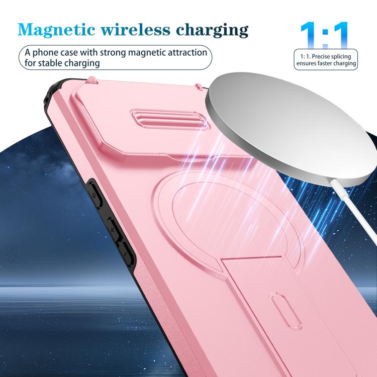 For Google Pixel 8 Pro Sliding Camshield MagSafe Holder Phone Case