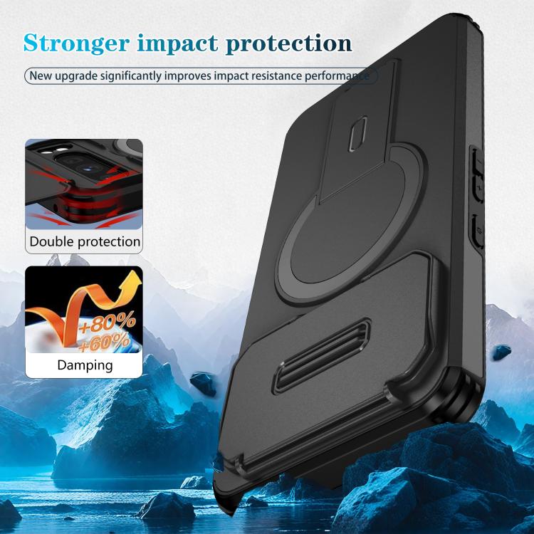 For Google Pixel 8 Pro Sliding Camshield MagSafe Holder Phone Case
