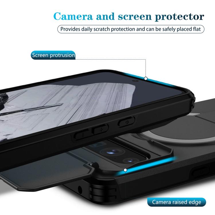 For Google Pixel 8 Pro Sliding Camshield MagSafe Holder Phone Case
