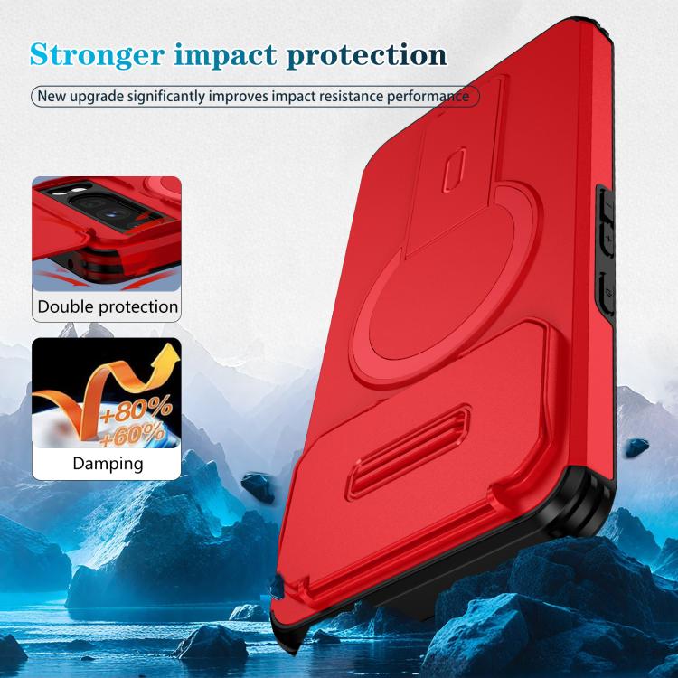 For Google Pixel 8 Pro Sliding Camshield MagSafe Holder Phone Case