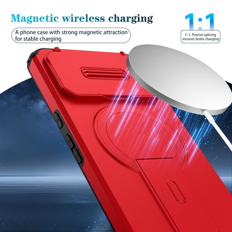 For Google Pixel 8 Pro Sliding Camshield MagSafe Holder Phone Case