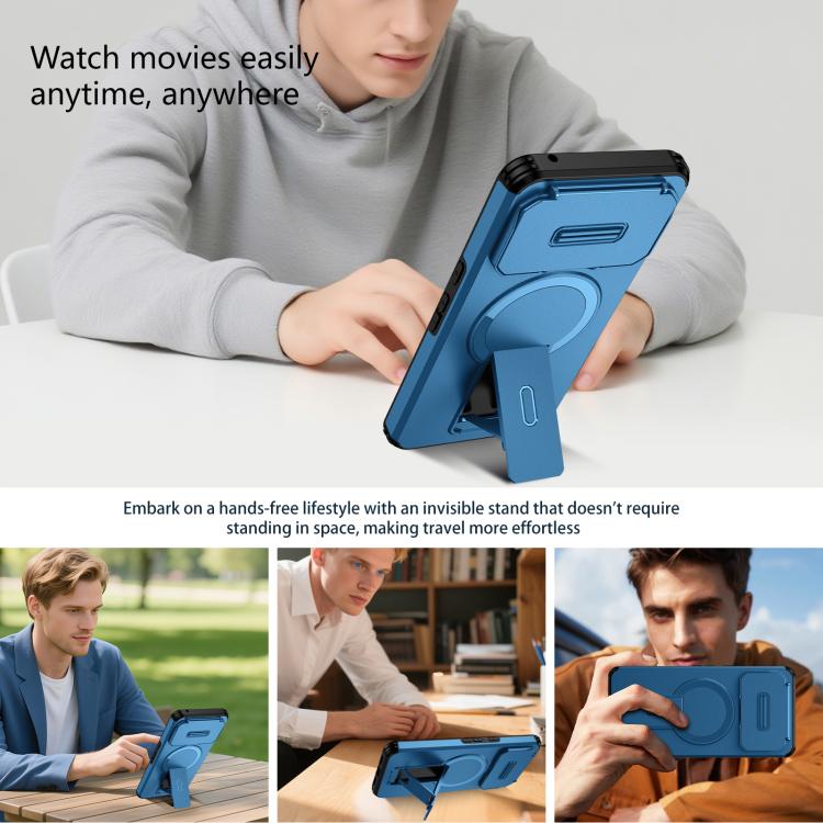 For Google Pixel 8 Pro Sliding Camshield MagSafe Holder Phone Case