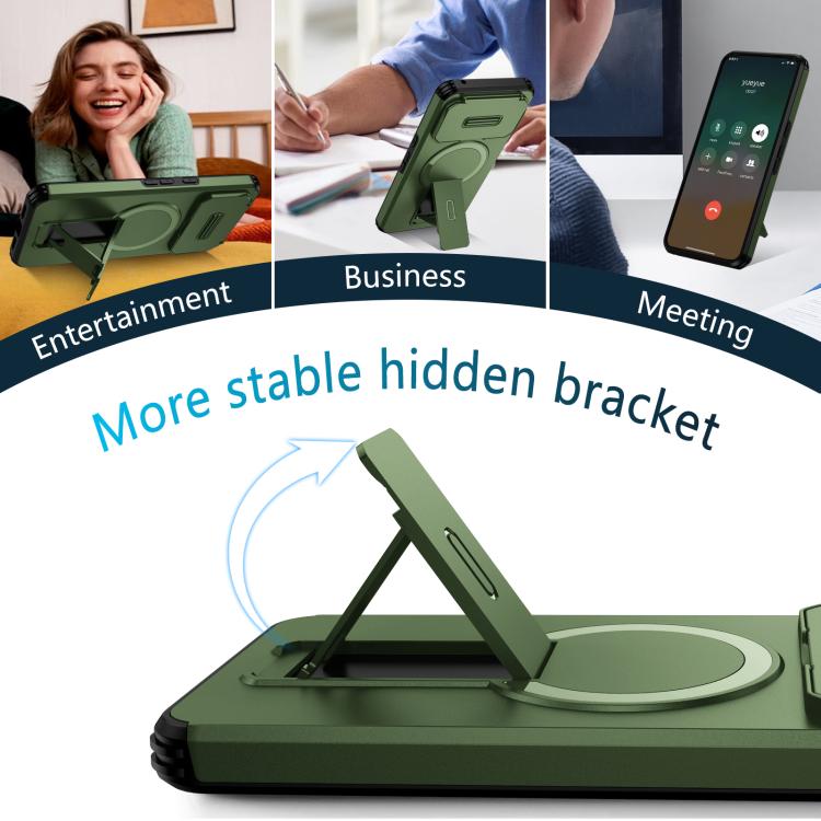 For Google Pixel 8 Pro Sliding Camshield MagSafe Holder Phone Case