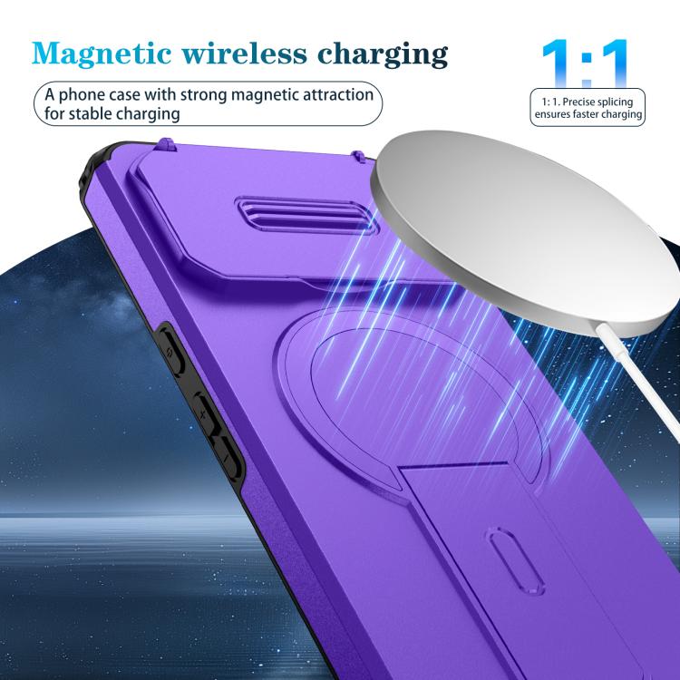 For Google Pixel 8 Pro Sliding Camshield MagSafe Holder Phone Case