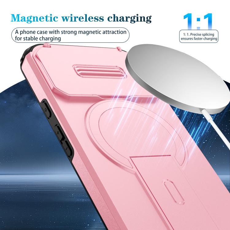 For Google Pixel 8a Sliding Camshield MagSafe Holder Phone Case