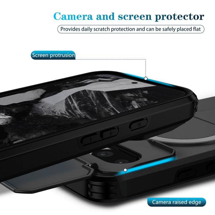 For Google Pixel 8a Sliding Camshield MagSafe Holder Phone Case