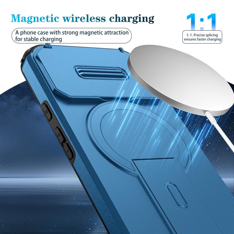 For Google Pixel 8a Sliding Camshield MagSafe Holder Phone Case