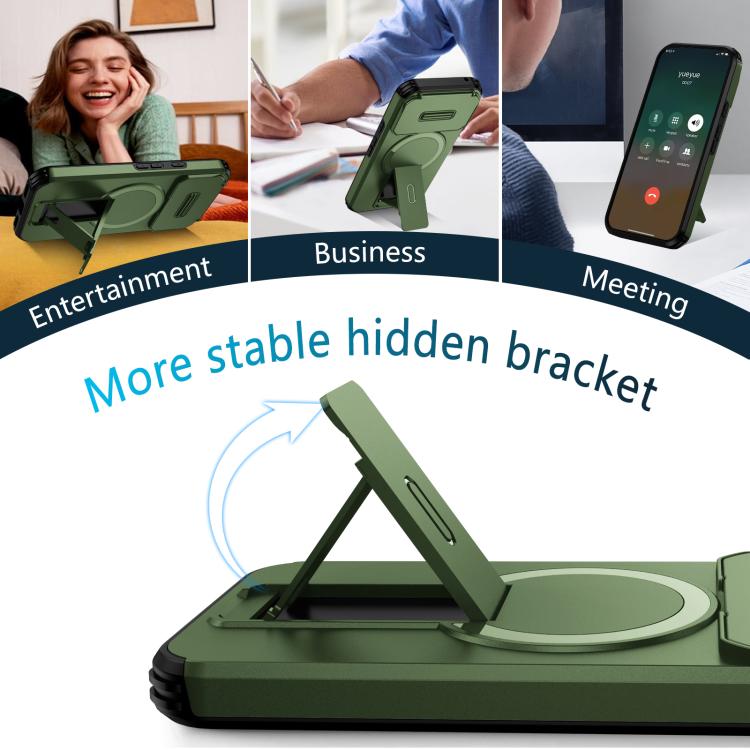 For Google Pixel 8a Sliding Camshield MagSafe Holder Phone Case