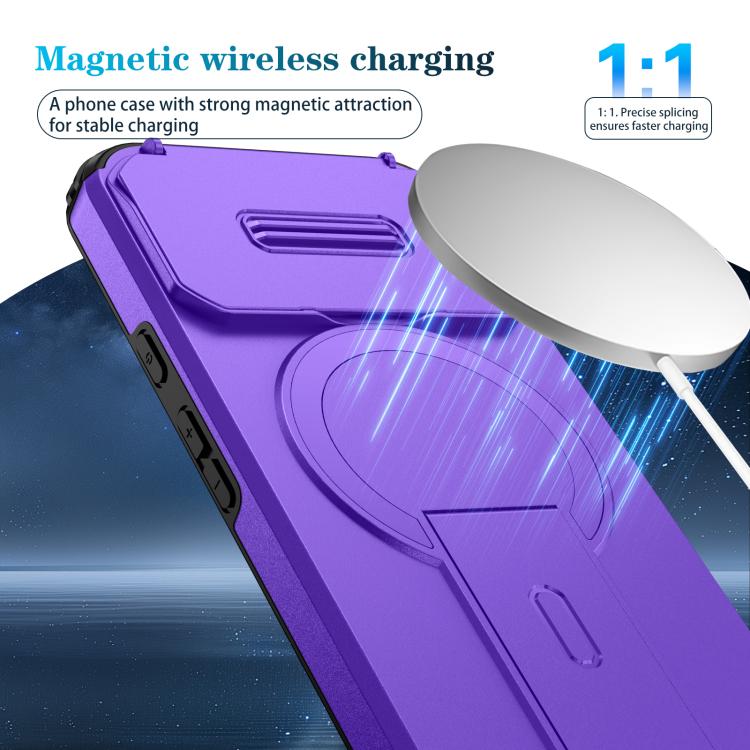 For Google Pixel 8a Sliding Camshield MagSafe Holder Phone Case