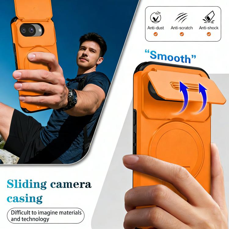 For Google Pixel 10a Sliding Camshield MagSafe Holder Phone Case