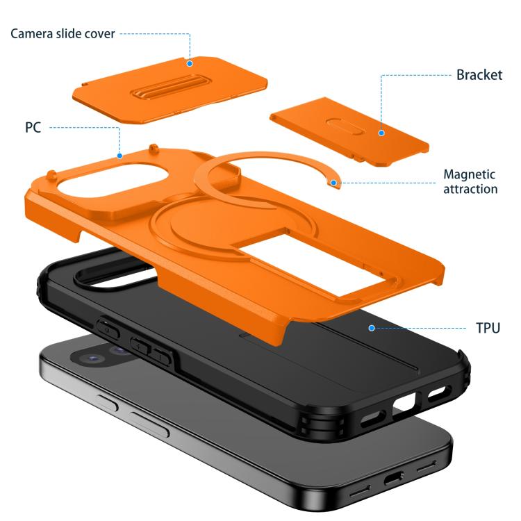 For Google Pixel 10a Sliding Camshield MagSafe Holder Phone Case
