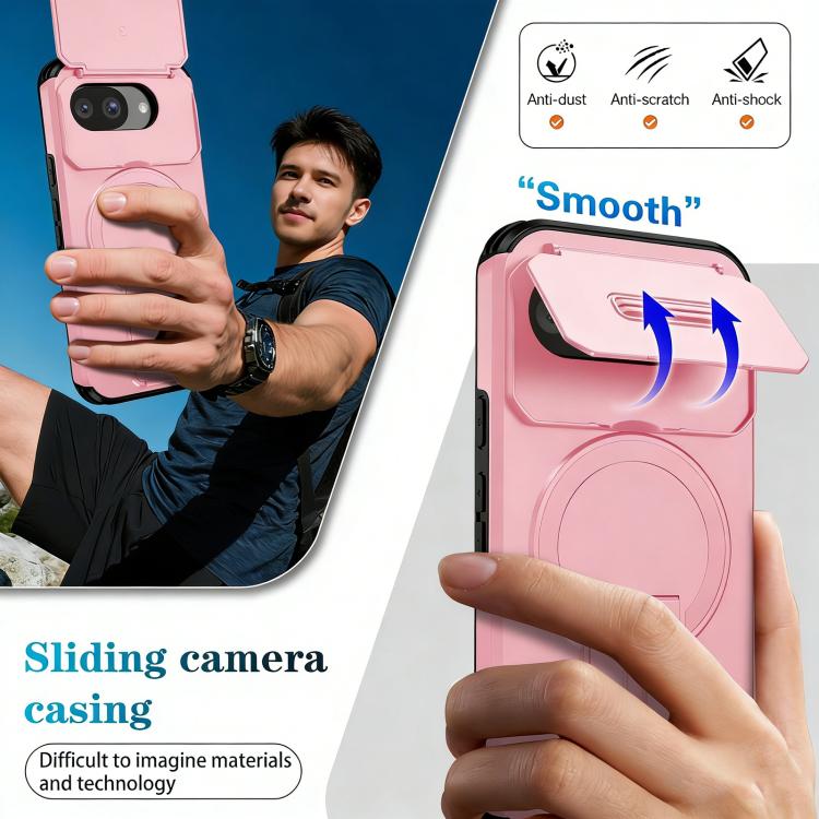 For Google Pixel 10a Sliding Camshield MagSafe Holder Phone Case