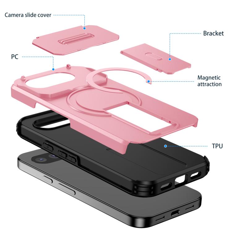 For Google Pixel 10a Sliding Camshield MagSafe Holder Phone Case
