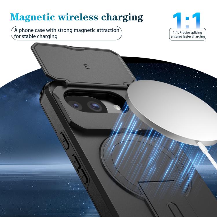 For Google Pixel 10a Sliding Camshield MagSafe Holder Phone Case