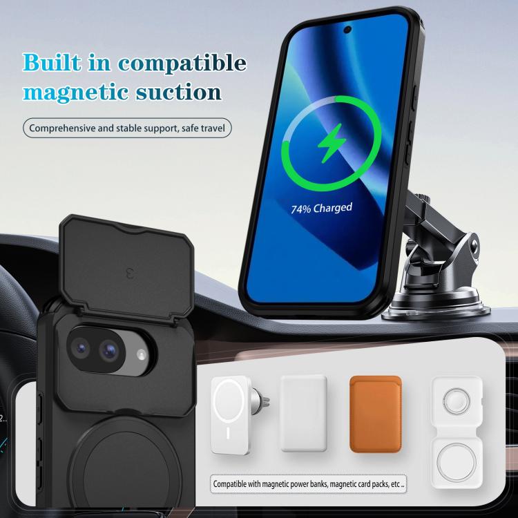 For Google Pixel 10a Sliding Camshield MagSafe Holder Phone Case
