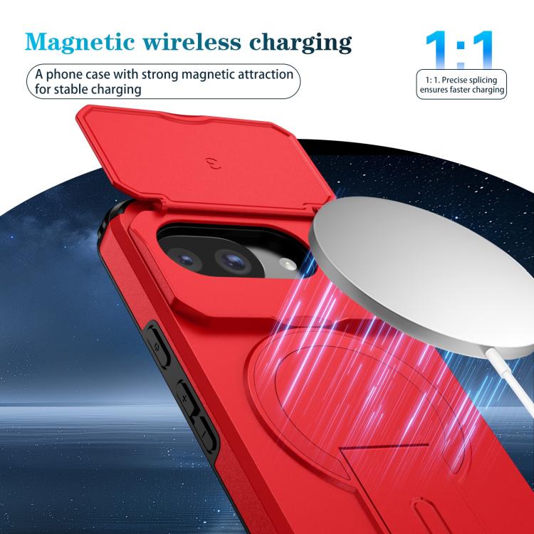 For Google Pixel 10a Sliding Camshield MagSafe Holder Phone Case