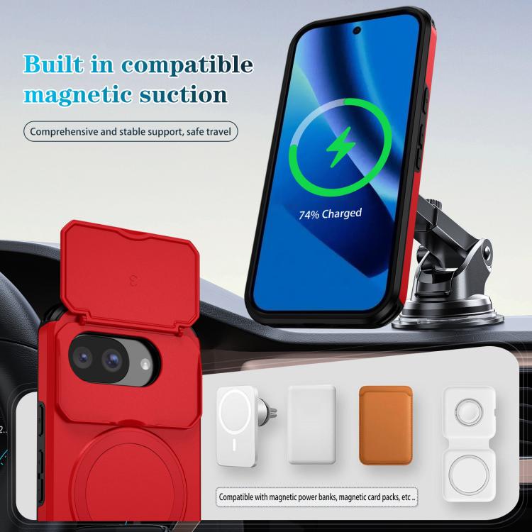 For Google Pixel 10a Sliding Camshield MagSafe Holder Phone Case