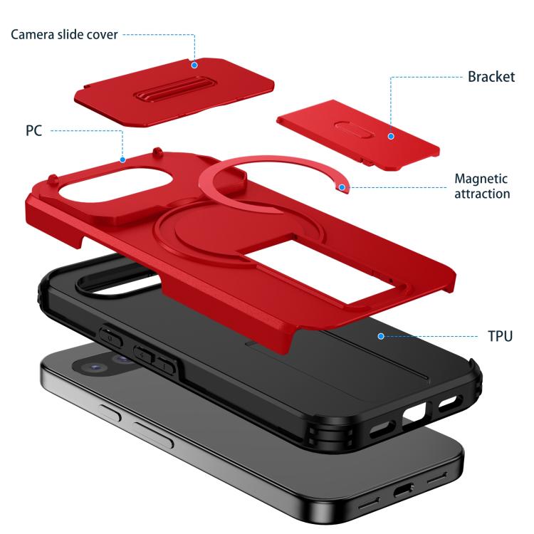 For Google Pixel 10a Sliding Camshield MagSafe Holder Phone Case
