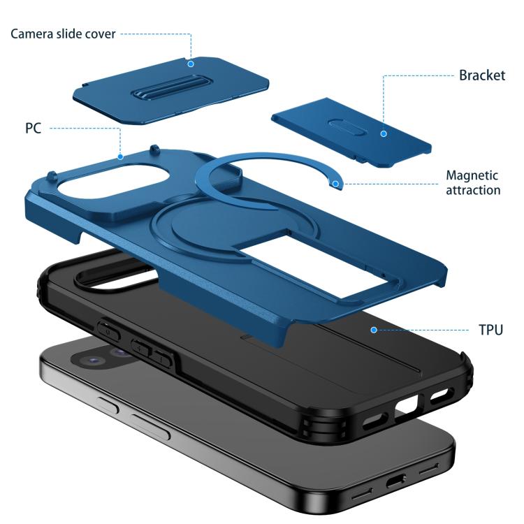 For Google Pixel 10a Sliding Camshield MagSafe Holder Phone Case