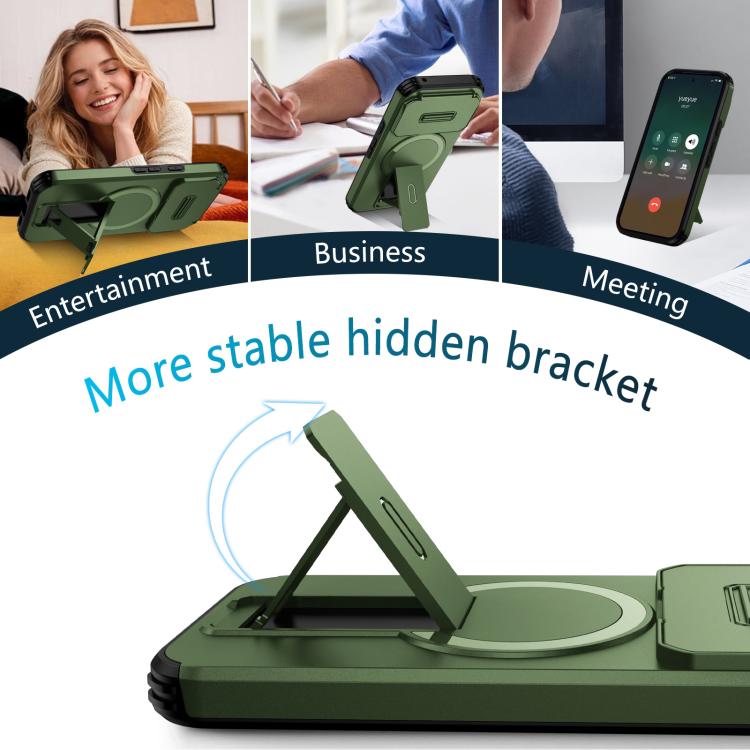 For Google Pixel 10a Sliding Camshield MagSafe Holder Phone Case