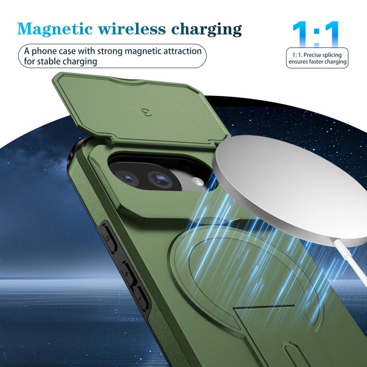 For Google Pixel 10a Sliding Camshield MagSafe Holder Phone Case