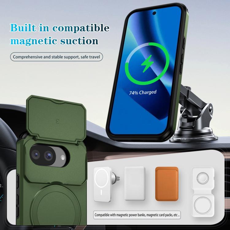 For Google Pixel 10a Sliding Camshield MagSafe Holder Phone Case