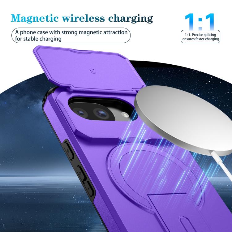 For Google Pixel 10a Sliding Camshield MagSafe Holder Phone Case