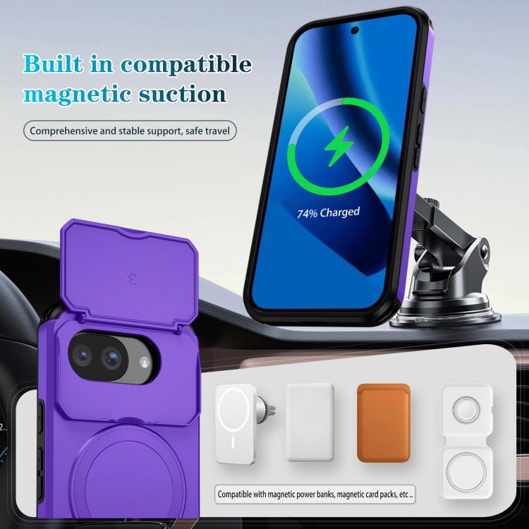 For Google Pixel 10a Sliding Camshield MagSafe Holder Phone Case