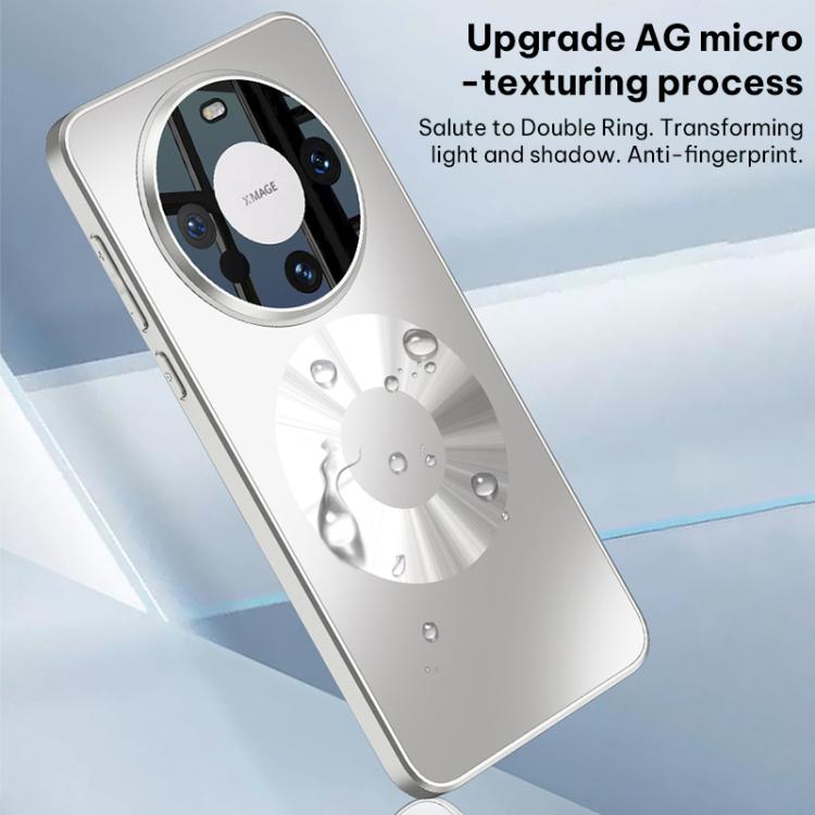 For Huawei Mate 60 Pro GKK Instantly Transforms Into Mate 80 Micro Textured Double Ring Magnetic Phone Case