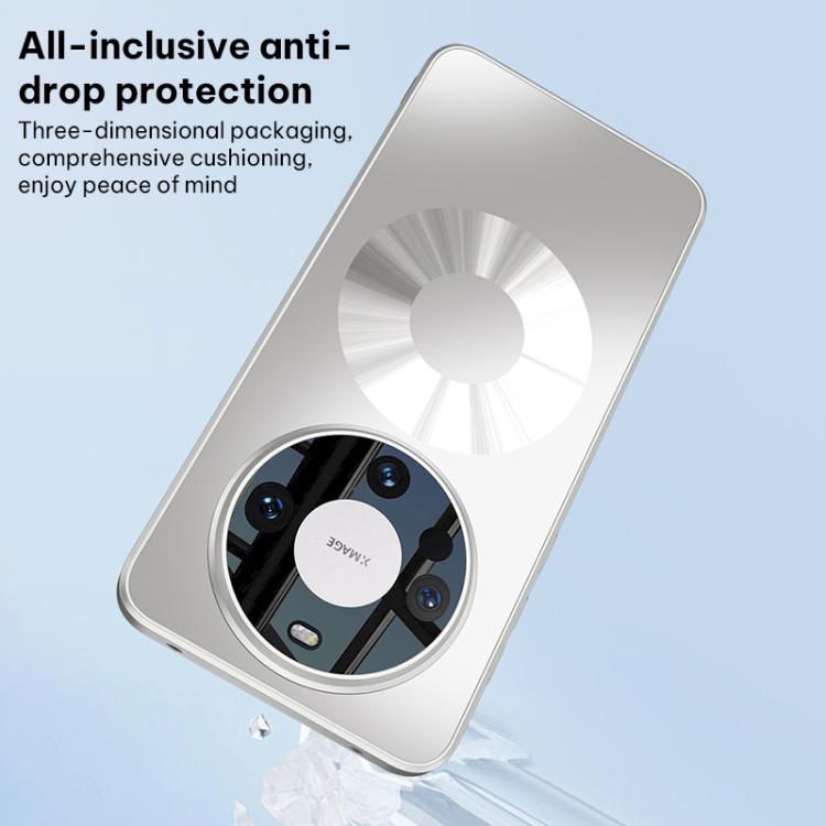 For Huawei Mate 60 Pro GKK Instantly Transforms Into Mate 80 Micro Textured Double Ring Magnetic Phone Case