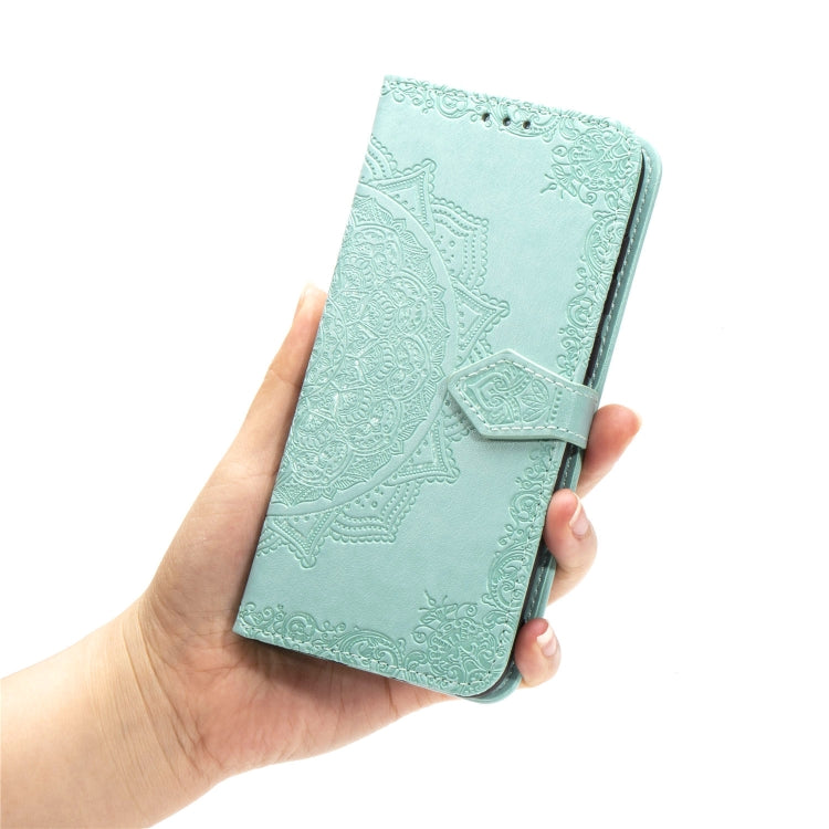 For Vivo V15 Pro Embossed Mandala Pattern TPU + PU Horizontal Flip Leather Case with Holder & Three Card Slots & Wallet