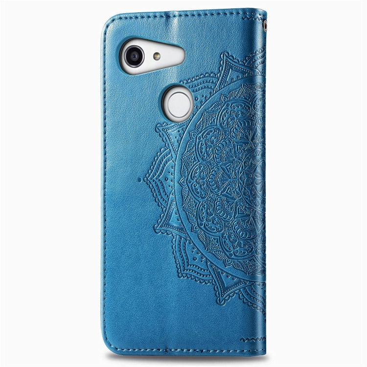 For Kyocera Gratina KYV48 Embossed Mandala Pattern TPU + PU Horizontal Flip Leather Case with Holder & Three Card Slots & Wallet
