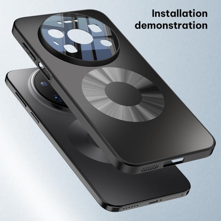 For Huawei Mate 80 Pro Max GKK Skin Feel AG Micro Textured Double Ring Magnetic Phone Case