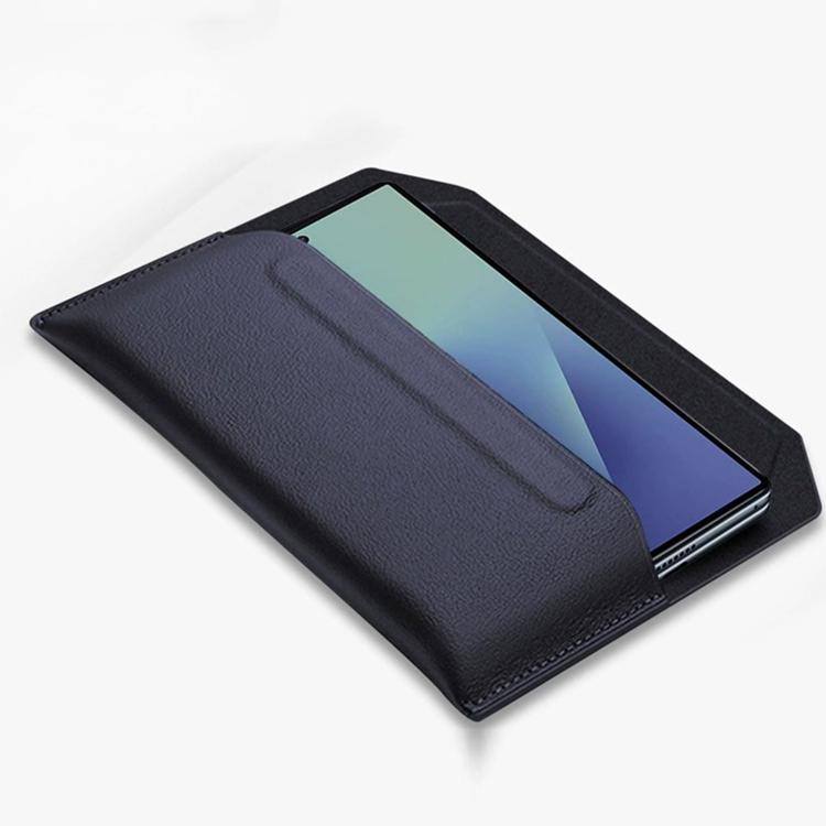 For Samsung Galaxy Z TriFold Envelope Design Genuine Leather Phone Case